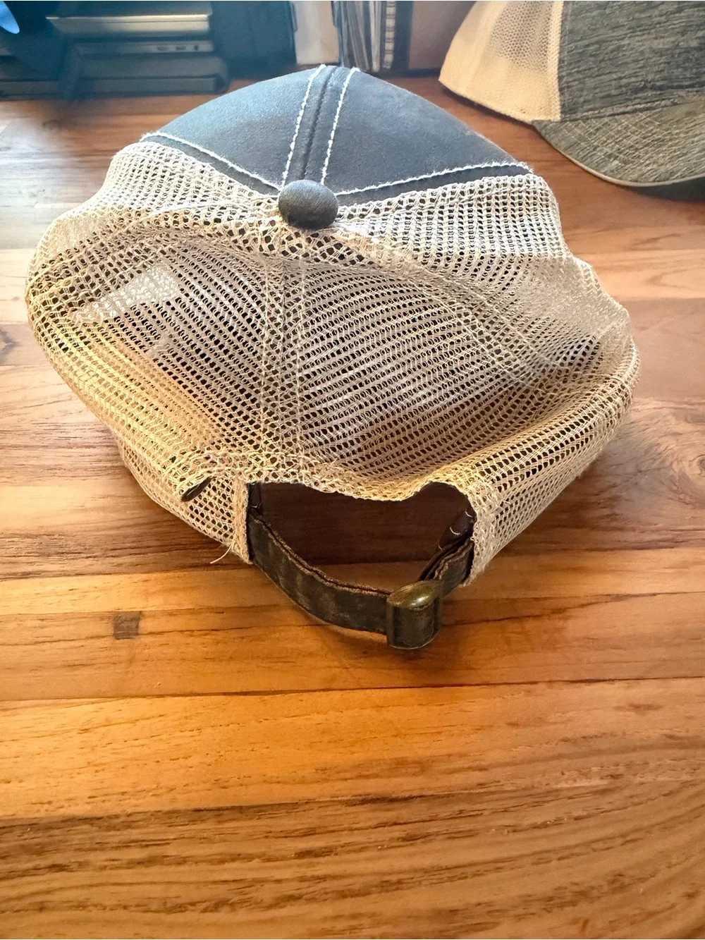 Realtree Xtra Leather Style Mesh Trucker Hat